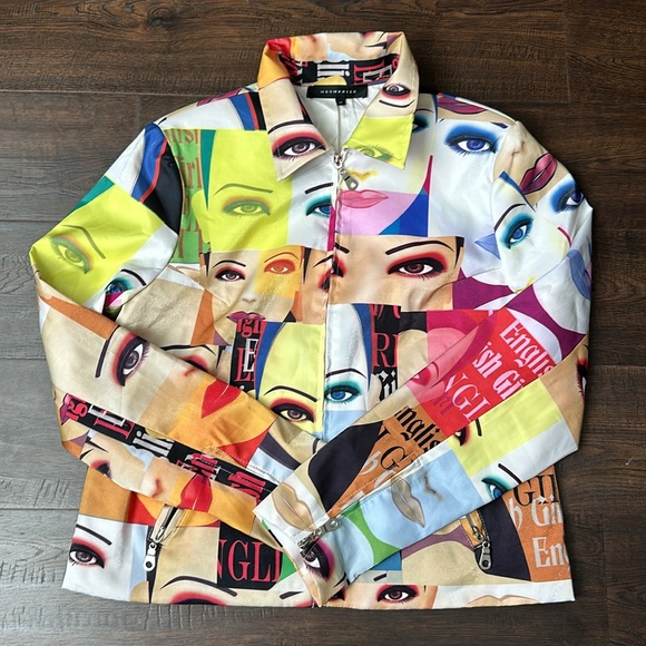 WOMEN'S MESMERIZE JACKET - FACES (SIZE MEDIUM) NEW OLD STOCK #A2 - Picture 2 of 6